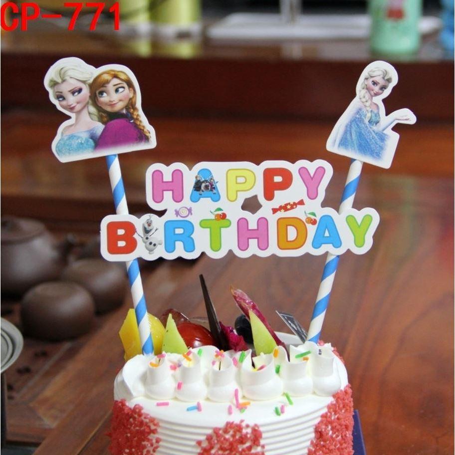 1set Happy Birthday Cupcake Topper Flags Cake insert card Baby Kids Birthday Party Decoration 蛋糕插牌 (347L) - Image 22