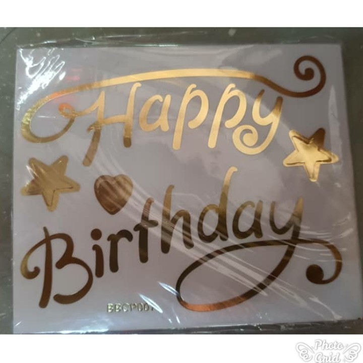 Wedding Birthday Shower Transparent Balloon Sticker I Party Decoration Love You Happy Birthday Letter Sticker(438L) - Image 22