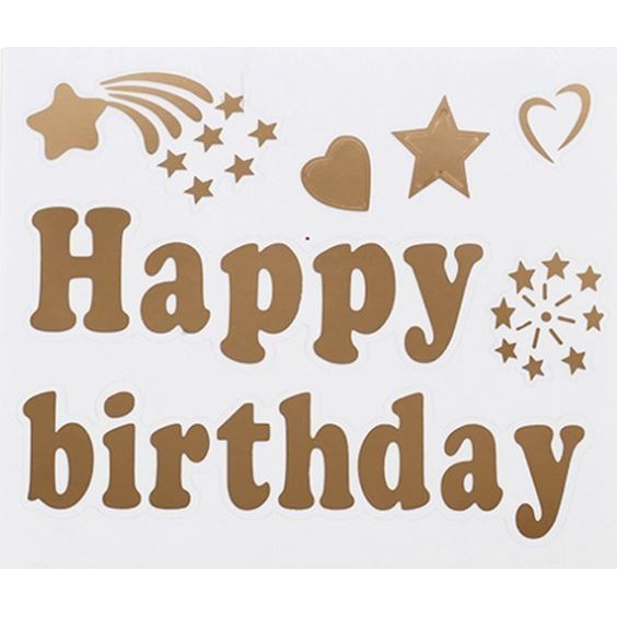 Wedding Birthday Shower Transparent Balloon Sticker I Party Decoration Love You Happy Birthday Letter Sticker(438L) - Image 23