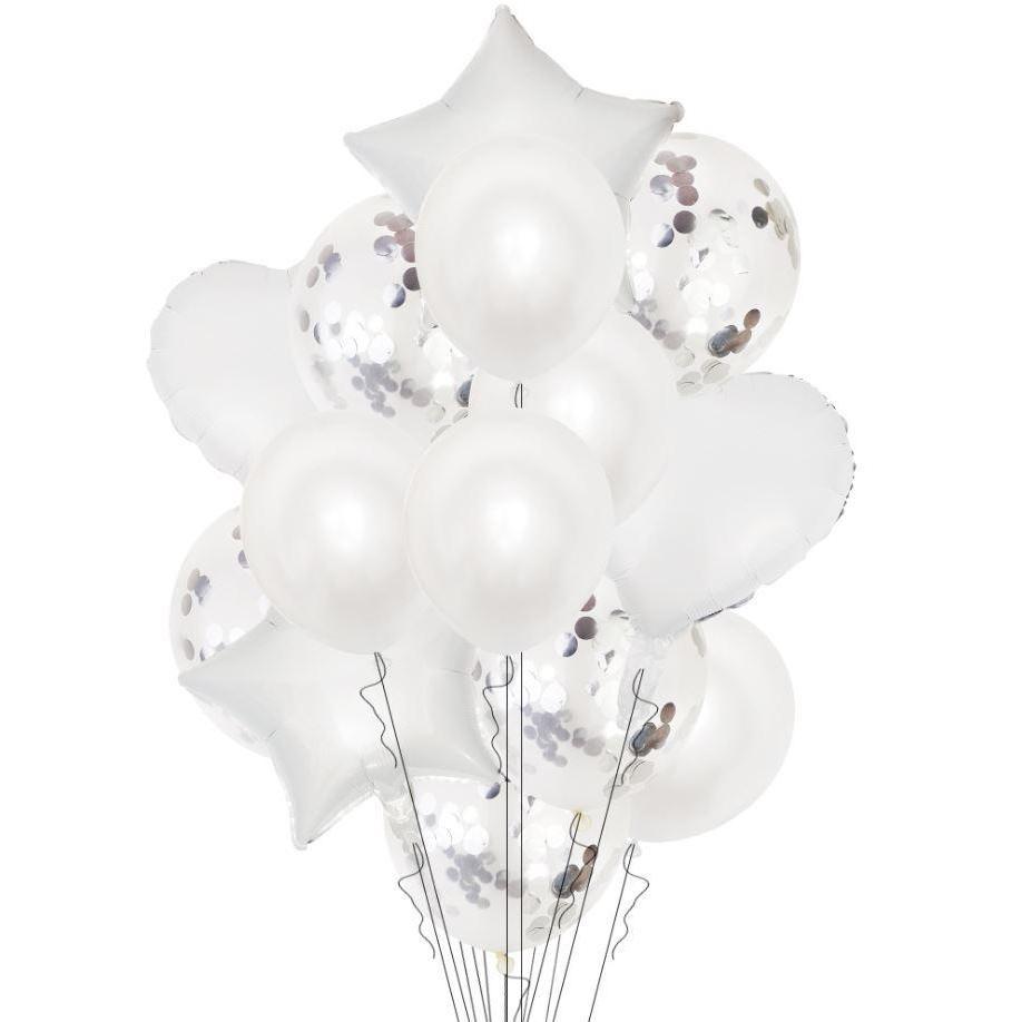 14Pcs 12inch Latex Colorful Balloons Confetti Air Balloons Inflatable Ball Helium Balloon For Birthday Wedding (488L) - Image 23