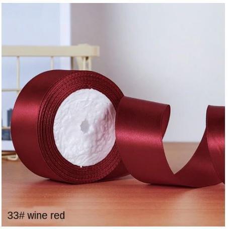 Satin Ribbon 2cm Single Face Wedding Silk Ribbon Party Decoration Satin Tapes Crafts Invitation Card Gift Wrapping(534L) - Image 31