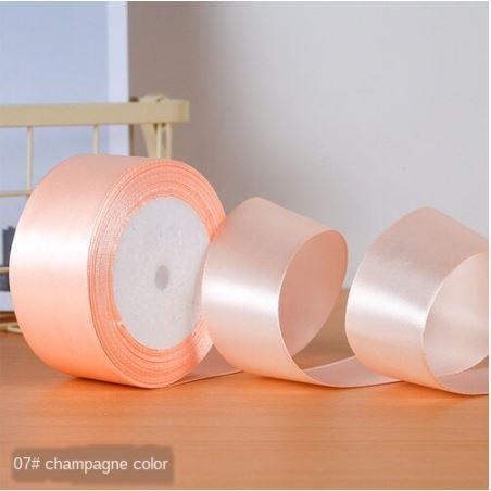 Satin Ribbon 2cm Single Face Wedding Silk Ribbon Party Decoration Satin Tapes Crafts Invitation Card Gift Wrapping(534L) - Image 34