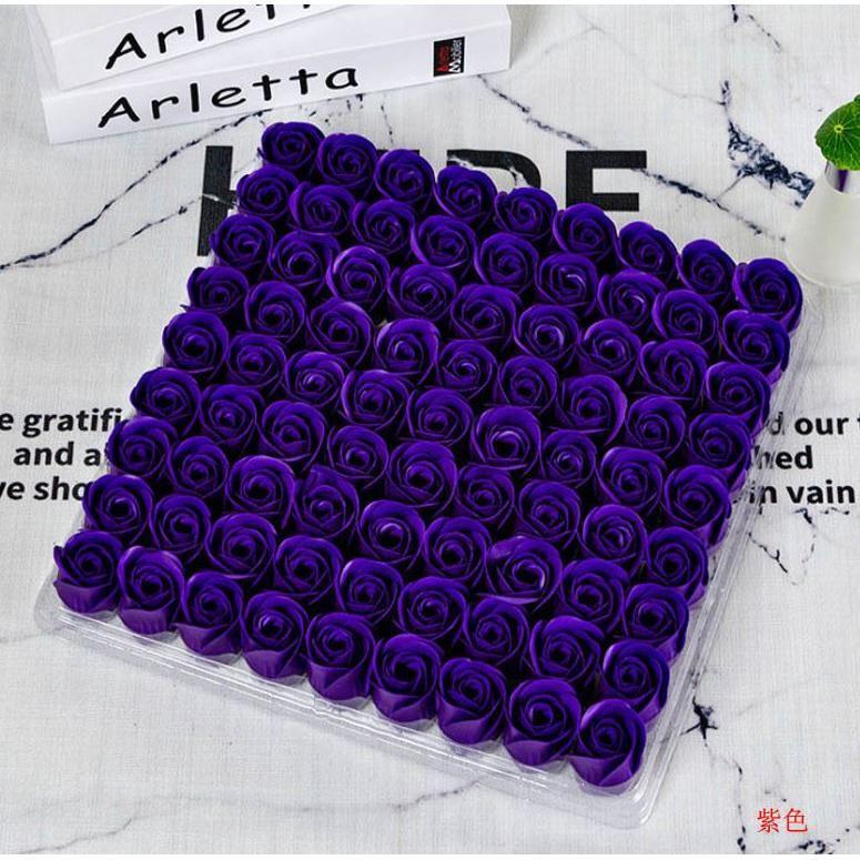 81 Pieces Rose Soap Flower Head Three-layer No Base Rose Soap Flower Head Eternal Flower Simulation Rose (494L) - Image 25