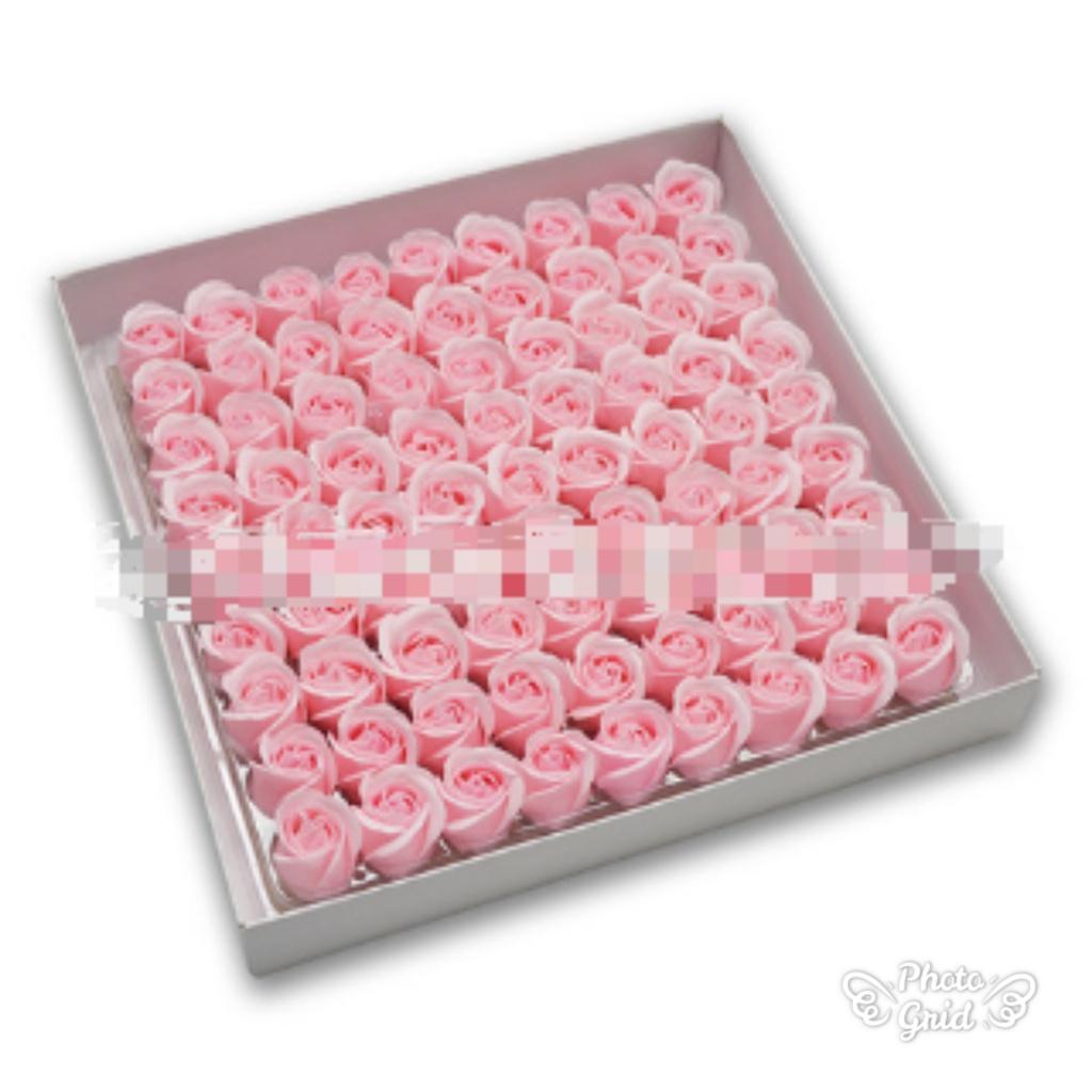81 Pieces Rose Soap Flower Head Three-layer No Base Rose Soap Flower Head Eternal Flower Simulation Rose (494L) - Image 27