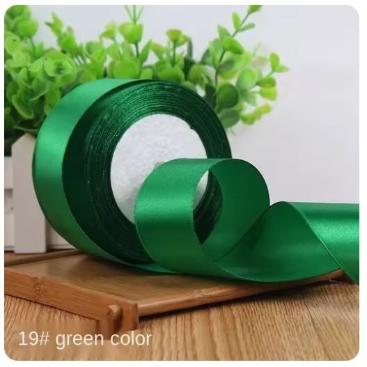 2.5cm Handmade DIY Material Silk Satin Ribbon for Wedding Party Gift Wrap Accessories Sewing Christmas Decoration(533L) - Image 23