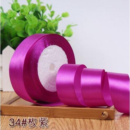 2.5cm Handmade DIY Material Silk Satin Ribbon for Wedding Party Gift Wrap Accessories Sewing Christmas Decoration(533L) - Image 29