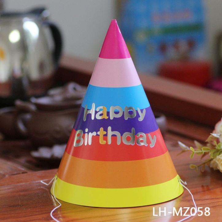 5pcs Happy Birthday Party Hats Paper Handmade Cap Shower Baby Decoration 生日帽 (574L) - Image 26