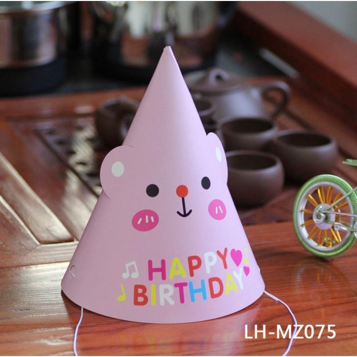 5pcs Happy Birthday Party Hats Paper Handmade Cap Shower Baby Decoration 生日帽 (574L) - Image 25