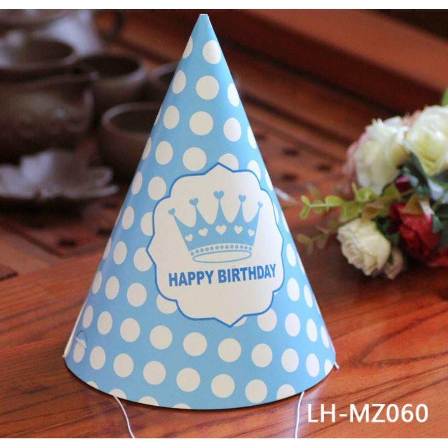 5pcs Happy Birthday Party Hats Paper Handmade Cap Shower Baby Decoration 生日帽 (574L) - Image 24
