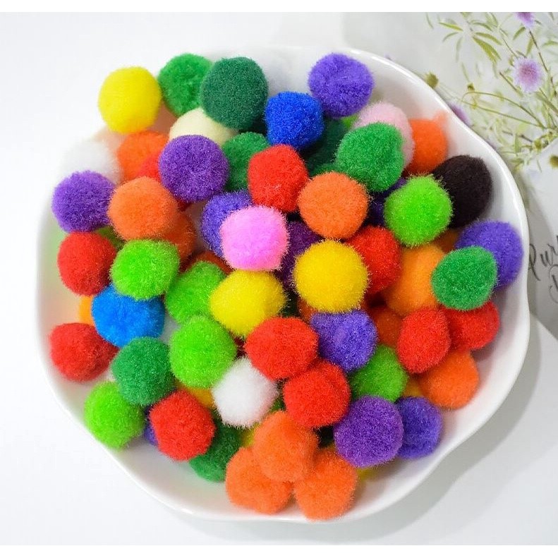 10/12/15/20/25/30mm Mini Fluffy Soft Pom Poms Pompoms Ball Handmade Kids Toys Wedding Christmas Decor DIY Sewing(845L) - Image 23