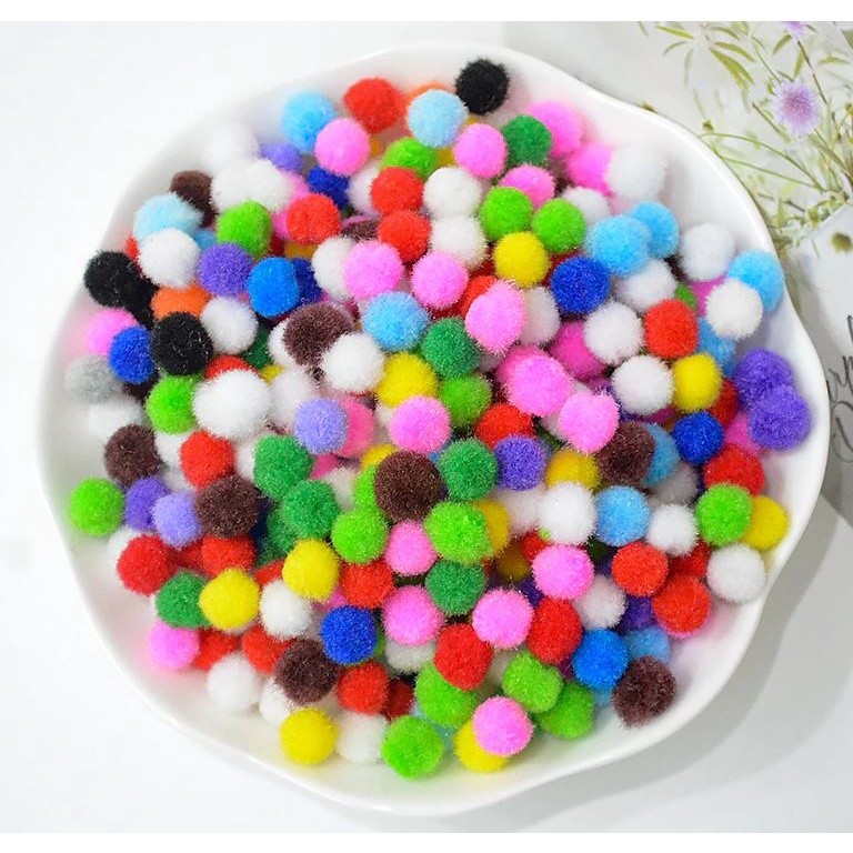 10/12/15/20/25/30mm Mini Fluffy Soft Pom Poms Pompoms Ball Handmade Kids Toys Wedding Christmas Decor DIY Sewing(845L) - Image 26