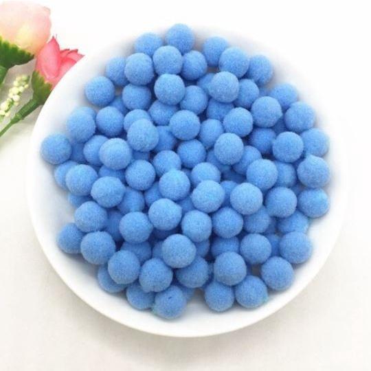 40Pcs 13/15mm Mini Fluffy Soft Pom Poms Pompoms Ball Handmade Kids Toys Wedding Christmas Decor DIY Sewing Craft(1088L) - Image 23