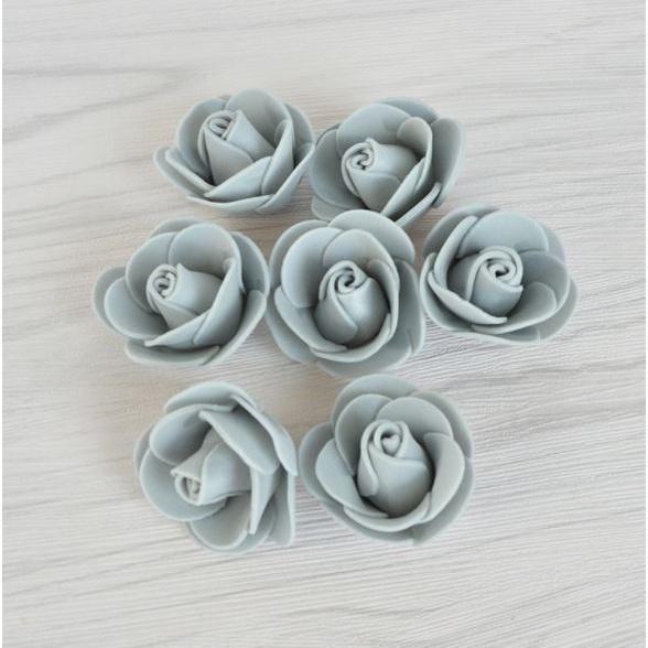 12pcs 3.5cm Mini PE Foam Rose Heads Artificial Silk Flowers for Home Garden DIY Pompom Wreaths Wedding 泡沫玫瑰花(847L) - Image 21