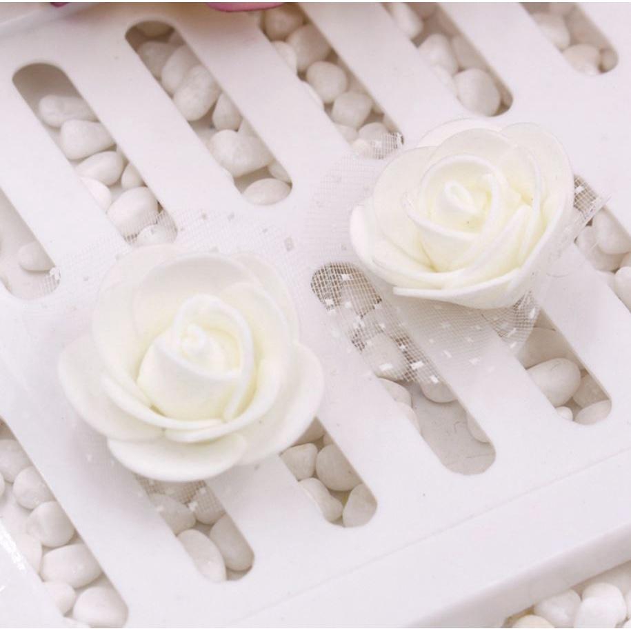 12pcs 3.5cm Mini PE Foam Rose Heads Artificial Silk Flowers for Home Garden DIY Pompom Wreaths Wedding 泡沫玫瑰花(847L) - Image 24