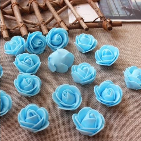 12pcs 3.5cm Mini PE Foam Rose Heads Artificial Silk Flowers for Home Garden DIY Pompom Wreaths Wedding 泡沫玫瑰花(847L) - Image 26