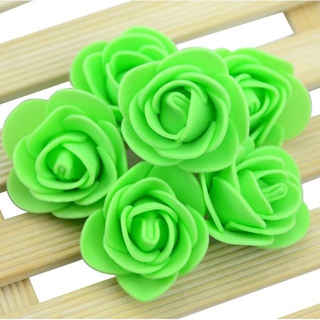12pcs 3.5cm Mini PE Foam Rose Heads Artificial Silk Flowers for Home Garden DIY Pompom Wreaths Wedding 泡沫玫瑰花(847L) - Image 30