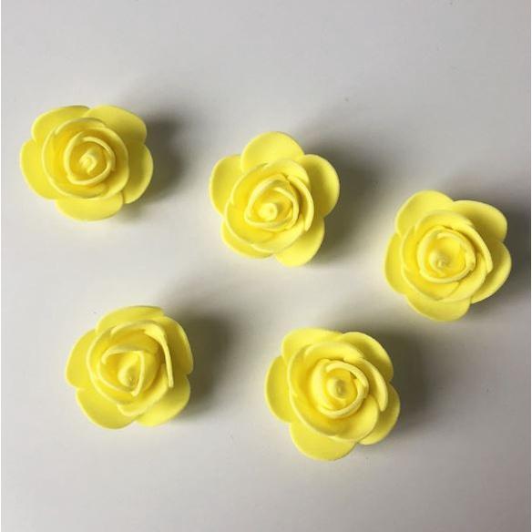 12pcs 3.5cm Mini PE Foam Rose Heads Artificial Silk Flowers for Home Garden DIY Pompom Wreaths Wedding 泡沫玫瑰花(847L) - Image 32