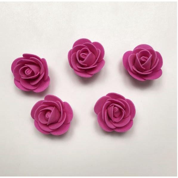 12pcs 3.5cm Mini PE Foam Rose Heads Artificial Silk Flowers for Home Garden DIY Pompom Wreaths Wedding 泡沫玫瑰花(847L) - Image 35