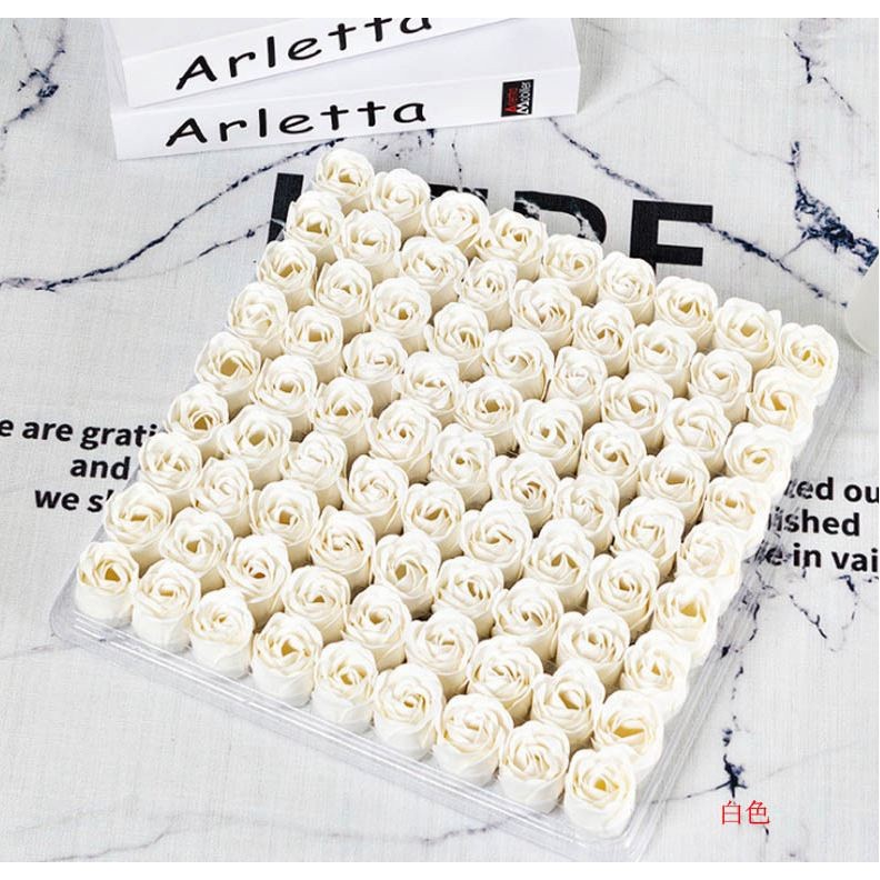 1pc 3.5cm diameter Rose Soap Flower Head Three-layer No Base Rose Soap Flower Head Eternal Flower (502L) - Image 27