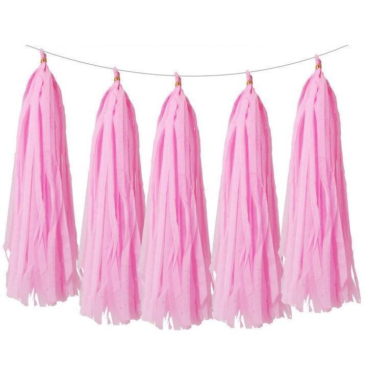 5pcs/bag 14inch Tissue Paper/Foil Tassel DIY Set Garland Ribbon Balloons Baby Shower Birthdays Party Wedding Decor(528L) - Image 21