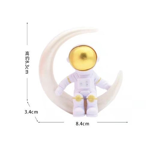 Astronaut Aeronautical Model Rocket Scene Space Shuttle Cake Decoration Moon Birthday Cake Topper Cake Decorating(977L) - Image 21