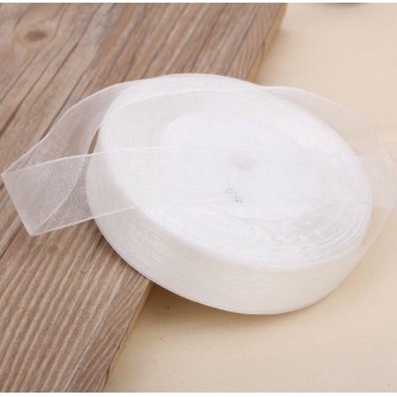 50yard 2/2.5cm Organza Ribbon gift wrapping decoration Christmas silk ribbons for Wedding DIY Craft(1074L) - Image 21