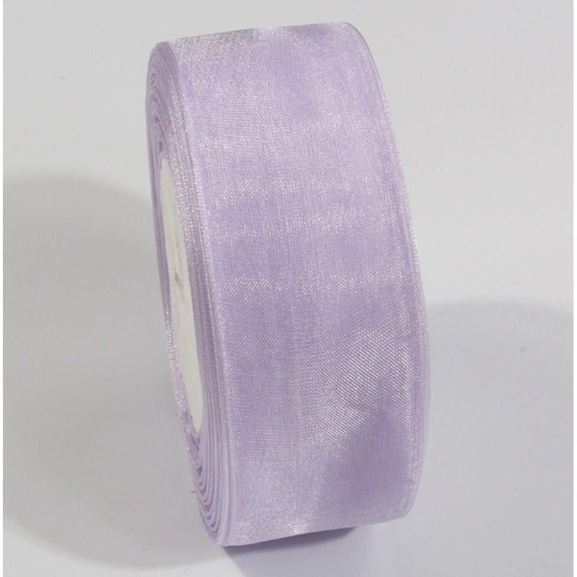 50yard 2/2.5cm Organza Ribbon gift wrapping decoration Christmas silk ribbons for Wedding DIY Craft(1074L) - Image 32