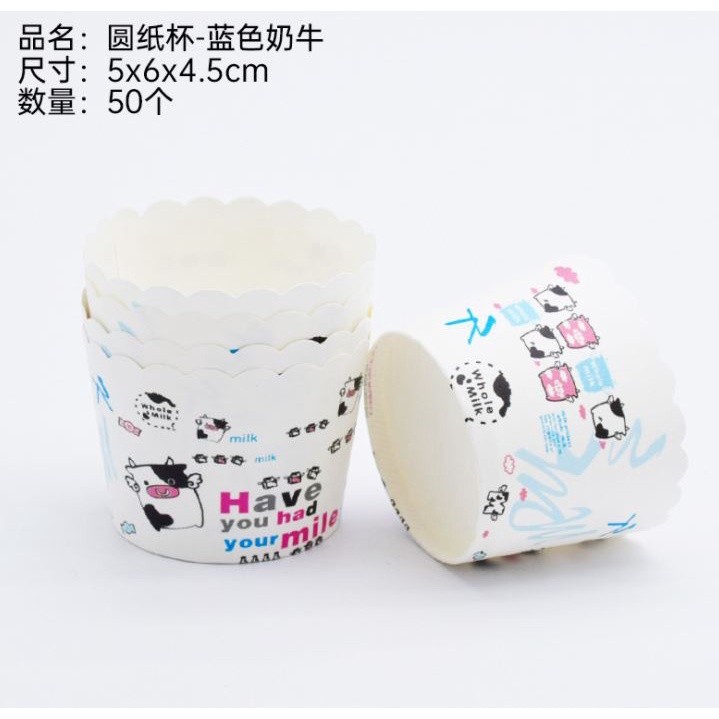 50pcs Pink Bow Muffin Cupcake Paper Cup Wedding Birthday Party Cupcake Liner Baking Cup Cases Muffin Decoration(1479L) - Image 44