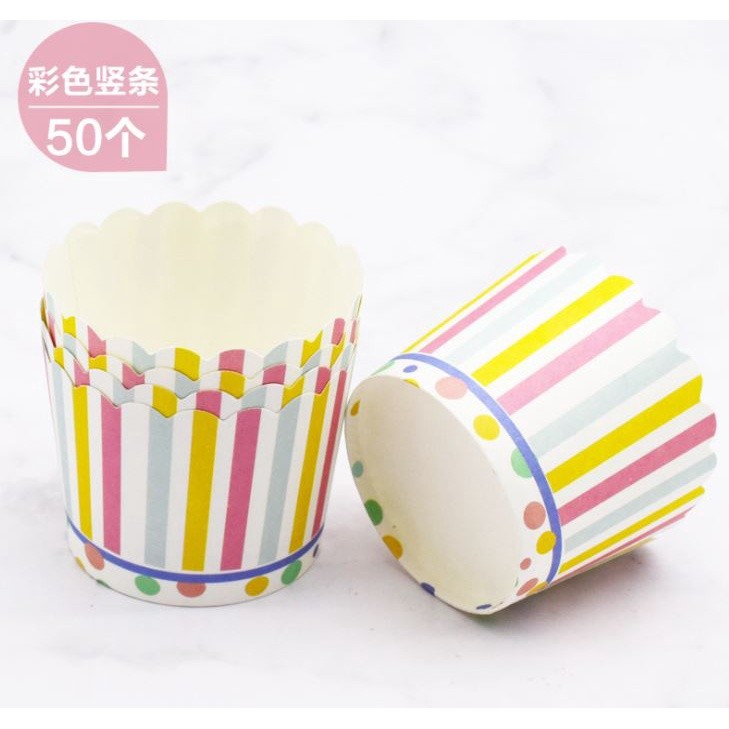 50pcs Pink Bow Muffin Cupcake Paper Cup Wedding Birthday Party Cupcake Liner Baking Cup Cases Muffin Decoration(1479L) - Image 47