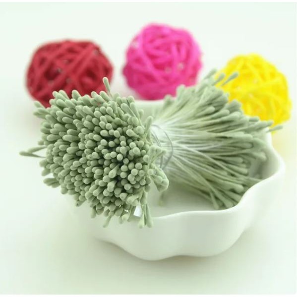 50pcs 2mm-3mm Korea Mini Stamen Matte Handmade Artificial Flowers For Wedding Party Home Decoration 哑光花心花芯 (1588L) - Image 24