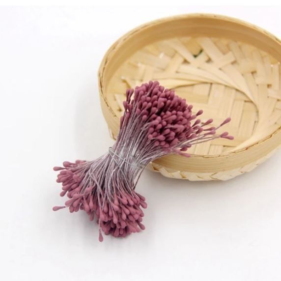 50pcs 2mm-3mm Korea Mini Stamen Matte Handmade Artificial Flowers For Wedding Party Home Decoration 哑光花心花芯 (1588L) - Image 31