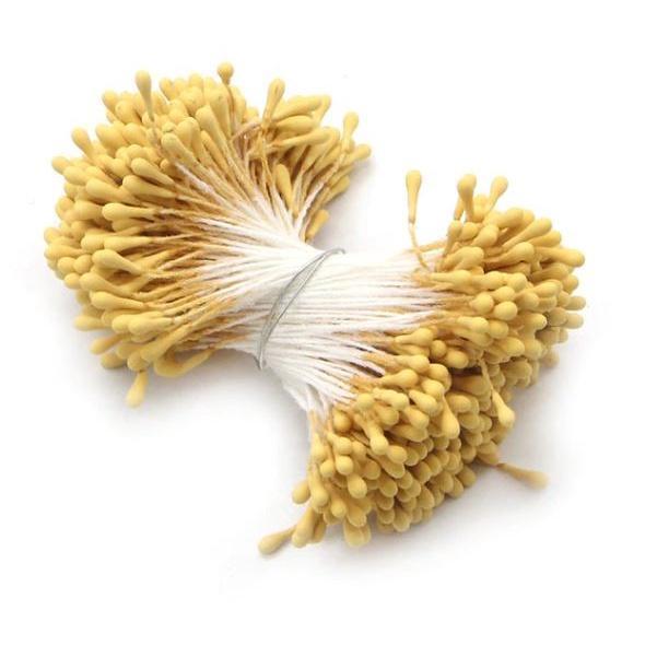 50pcs 2mm-3mm Korea Mini Stamen Matte Handmade Artificial Flowers For Wedding Party Home Decoration 哑光花心花芯 (1588L) - Image 30