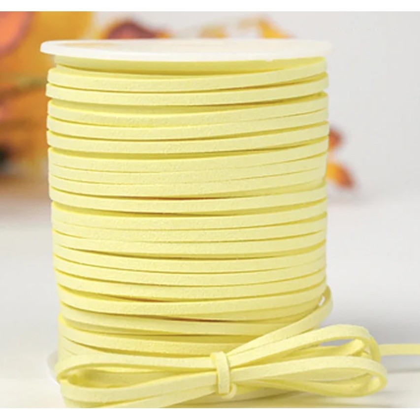 5/10yards 2mm Thread Tassel Bouquet Packing Material Rope Multi-colors Flat Faux Suede Korean Leather Cord彩色韩国绒皮绳(1574L) - Image 32