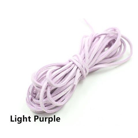 5/10yards 2mm Thread Tassel Bouquet Packing Material Rope Multi-colors Flat Faux Suede Korean Leather Cord彩色韩国绒皮绳(1574L) - Image 39