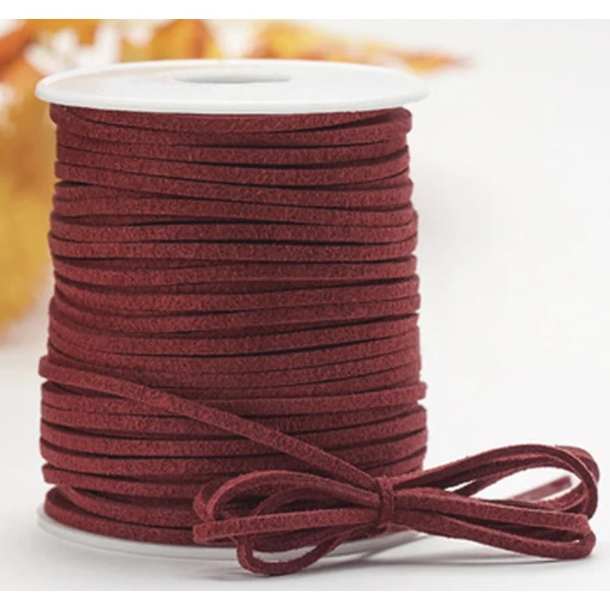 5/10yards 2mm Thread Tassel Bouquet Packing Material Rope Multi-colors Flat Faux Suede Korean Leather Cord彩色韩国绒皮绳(1574L) - Image 41