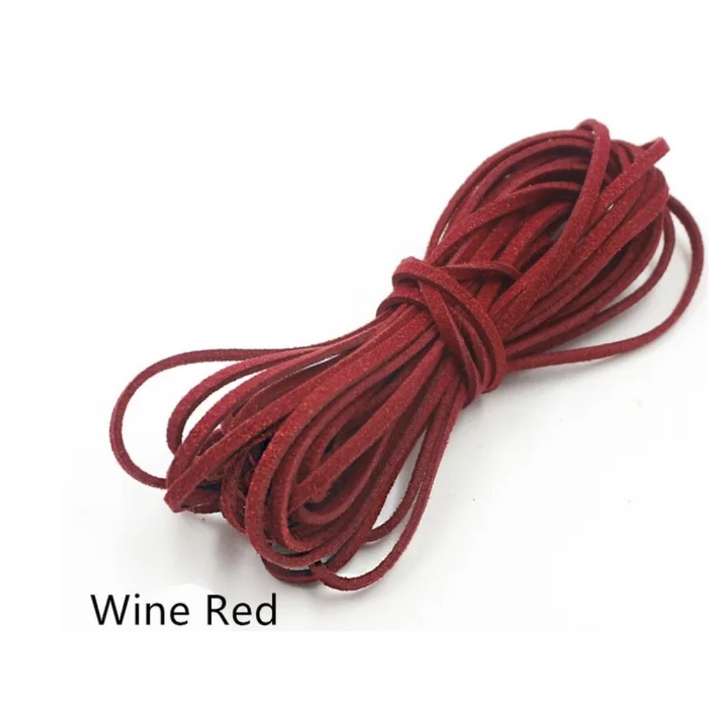 5/10yards 2mm Thread Tassel Bouquet Packing Material Rope Multi-colors Flat Faux Suede Korean Leather Cord彩色韩国绒皮绳(1574L) - Image 50