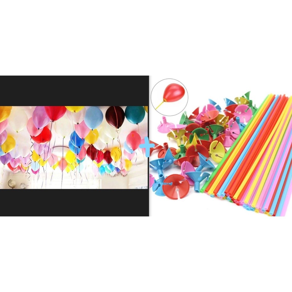 1pc Foil Balloon Accessories Balloon Holder Sticks with Cups Party Supplies Decoration+1pc 10inch 1.2g Pearl Ball(1584L) - Image 23