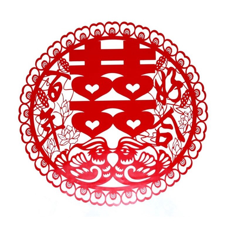 2pcs Chinese Wedding Decoration Thicken Non-woven Fabrics Hi Word Wall Stickers Double Happiness Newlywed Window(1834L) - Image 22