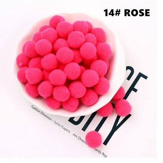 12pcs 30mm DIY Fluffy Soft Pompom Plush Pom Poms Ball Macaron Pompones Handmade Sewing Craft Kid Toy Wedding(1957L) - Image 21