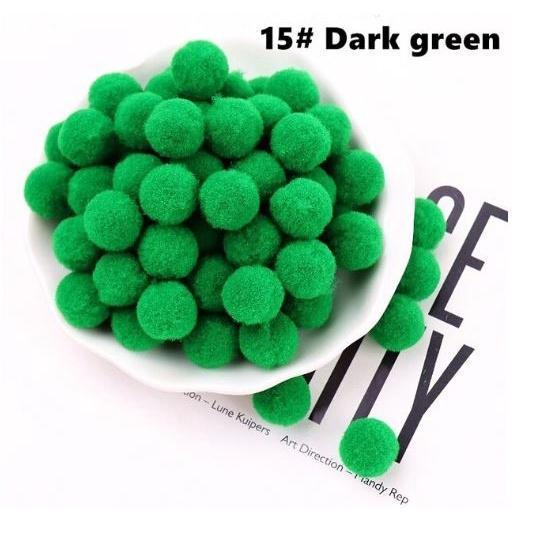 12pcs 30mm DIY Fluffy Soft Pompom Plush Pom Poms Ball Macaron Pompones Handmade Sewing Craft Kid Toy Wedding(1957L) - Image 22