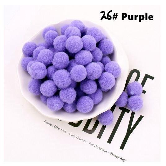12pcs 30mm DIY Fluffy Soft Pompom Plush Pom Poms Ball Macaron Pompones Handmade Sewing Craft Kid Toy Wedding(1957L) - Image 23