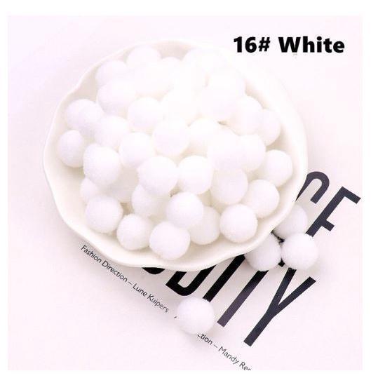 12pcs 30mm DIY Fluffy Soft Pompom Plush Pom Poms Ball Macaron Pompones Handmade Sewing Craft Kid Toy Wedding(1957L) - Image 28