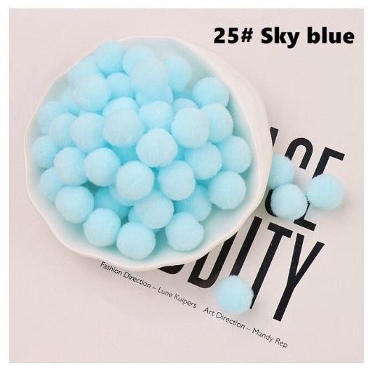12pcs 30mm DIY Fluffy Soft Pompom Plush Pom Poms Ball Macaron Pompones Handmade Sewing Craft Kid Toy Wedding(1957L) - Image 30