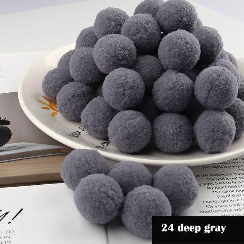 12pcs 30mm DIY Fluffy Soft Pompom Plush Pom Poms Ball Macaron Pompones Handmade Sewing Craft Kid Toy Wedding(1957L) - Image 39