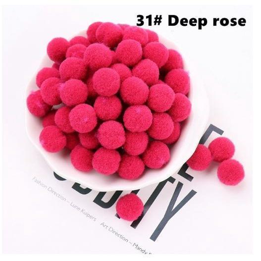 12pcs 30mm DIY Fluffy Soft Pompom Plush Pom Poms Ball Macaron Pompones Handmade Sewing Craft Kid Toy Wedding(1957L) - Image 40