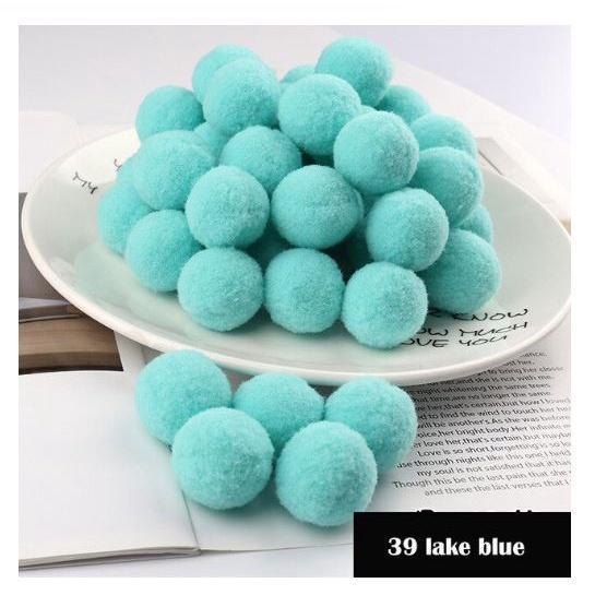 12pcs 30mm DIY Fluffy Soft Pompom Plush Pom Poms Ball Macaron Pompones Handmade Sewing Craft Kid Toy Wedding(1957L) - Image 44