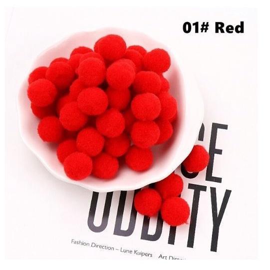 12pcs 30mm DIY Fluffy Soft Pompom Plush Pom Poms Ball Macaron Pompones Handmade Sewing Craft Kid Toy Wedding(1957L) - Image 47