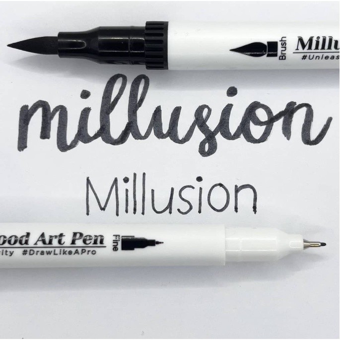 Millusion Edible Food Art Pen Cake Marker- Dual Nibs Edible Pen Cake Writing Halal Certified 烘焙食用色素笔(2614L) - Image 30
