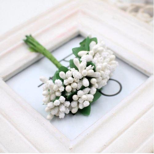 10Pcs Mini Stamen flower Artificial Flowers Craft Fake Flowers For Wedding Bouquet Party Scrapbooking Decor (1903L) - Image 21