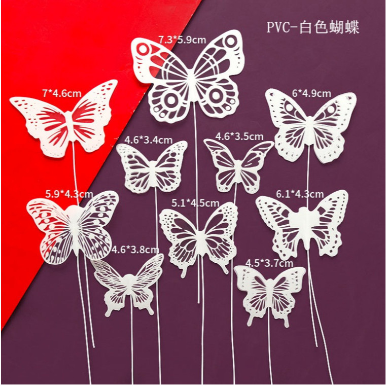 1set Wall Stickers 3D Hollow Rosegold Butterfly Decorative Sticker for Home Living Room Bedroom Kids Room双面蝴蝶(2558L) - Image 30